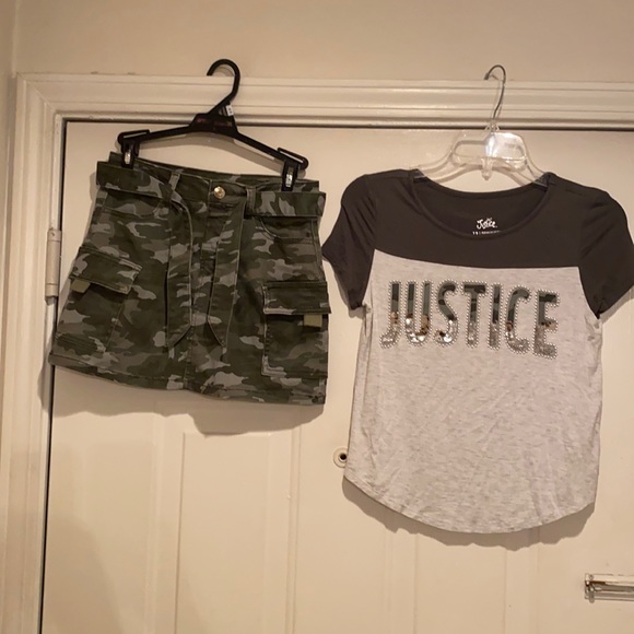 Justice shirt and skirt - Picture 1 of 7